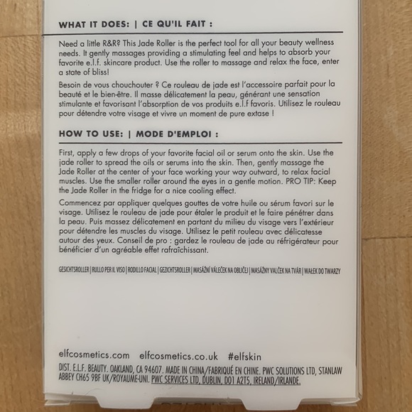 Elf Skin Green and Silver Jade Roller - Picture 2 of 2